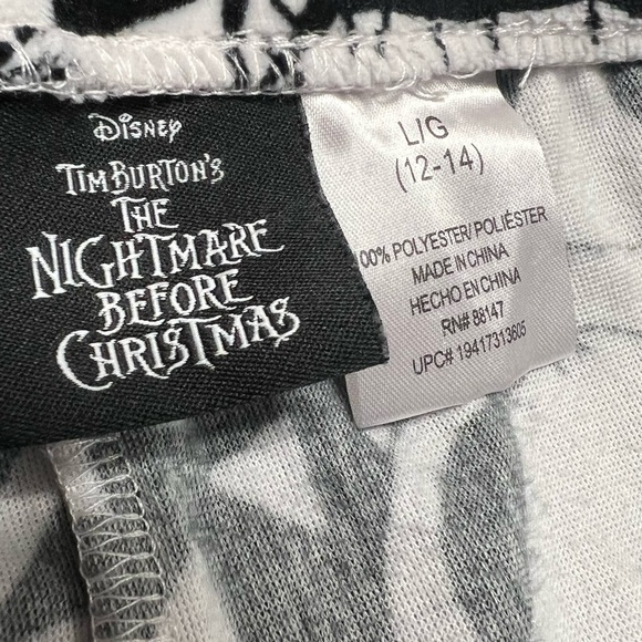 Disney Nightmare Before Christmas Jack Pumpkin Sleep Velour Jogger Pajama Pants - Picture 6 of 6